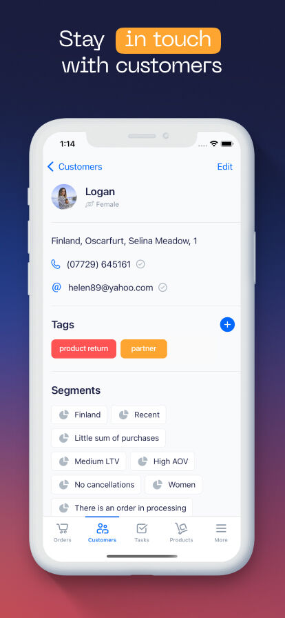 RetailCRM Mobile 3