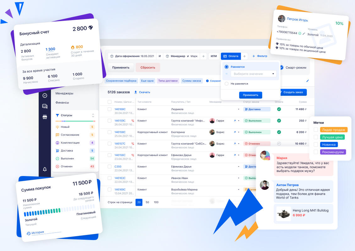 RetailCRM Case Preview